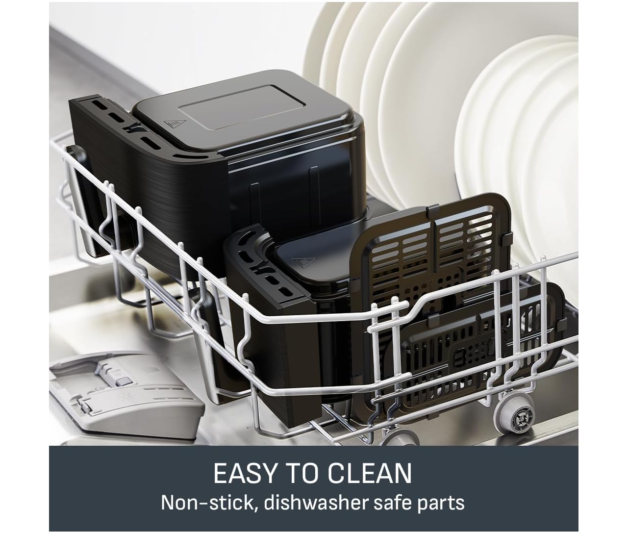 Tefal Easy Fry Dual Zone 8 3L Air Fryer 8 Programs Black