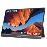 AARZOPA A1 kaasaskantav monitor 15.6 Full HD IPS, ultra-õhuke ja kerge, integreeritud alusega, lai ühilduvus sülearvuti, PC, Mac, Xbox, PS5, USB-C/HDMI