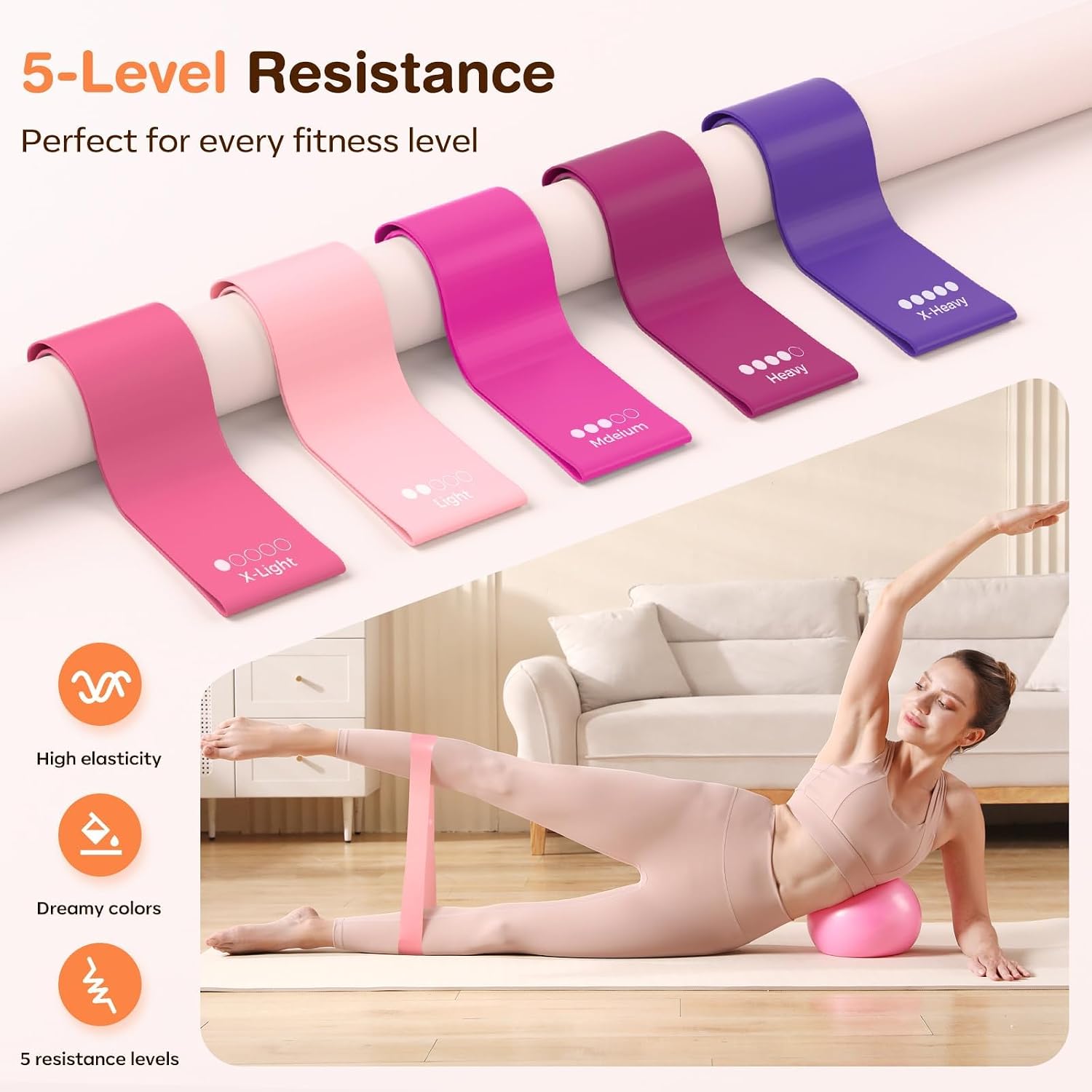 Pilates Kit 13Pcs Home Pilates Essentials Workout Kit with 13 Ring 1