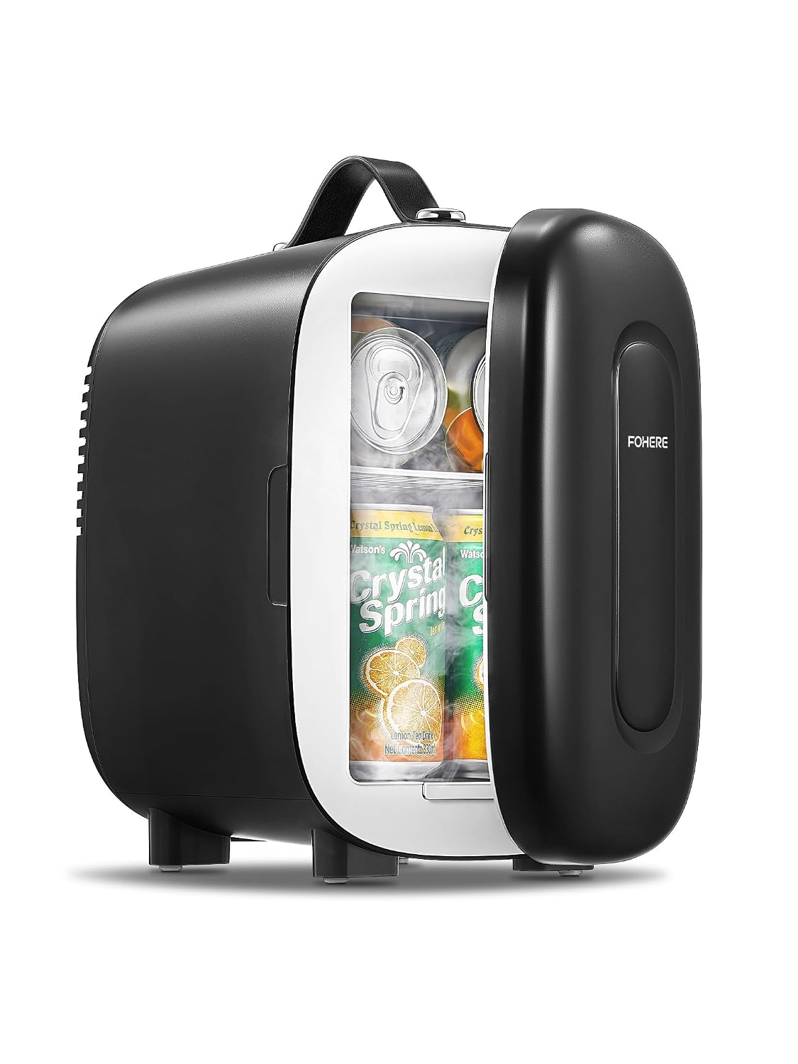 FOHERE Mini Fridge Portable 5 Liter 6 Cans Small Fridge Cooler Warm
