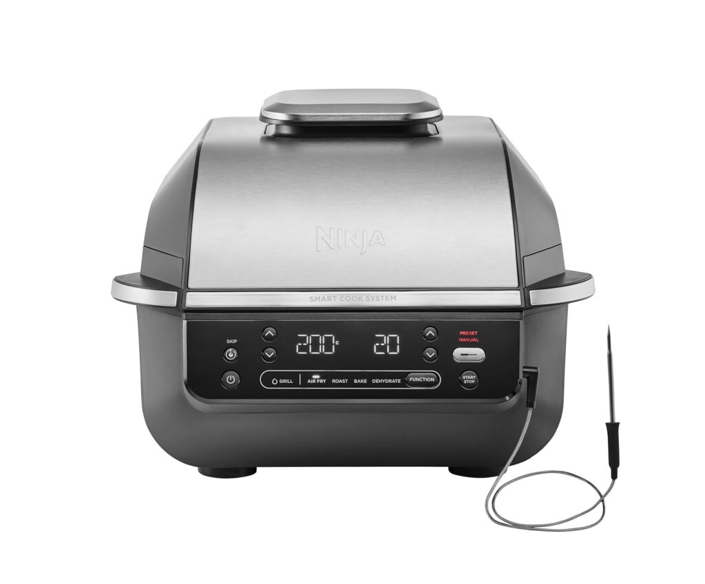 Ninja 5 in 1 Indoor Grill Air Fryer Black Silver