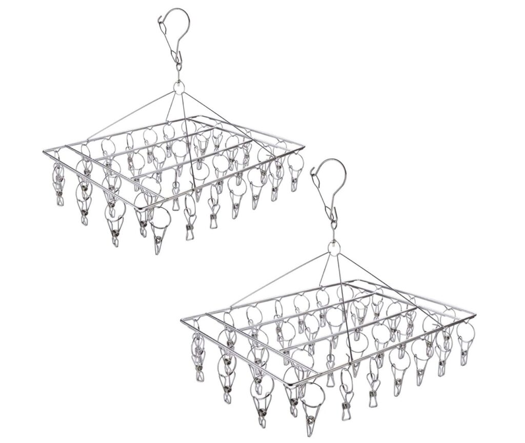 2 Pack Stainless Steel Laundry Drying Rack Rotary