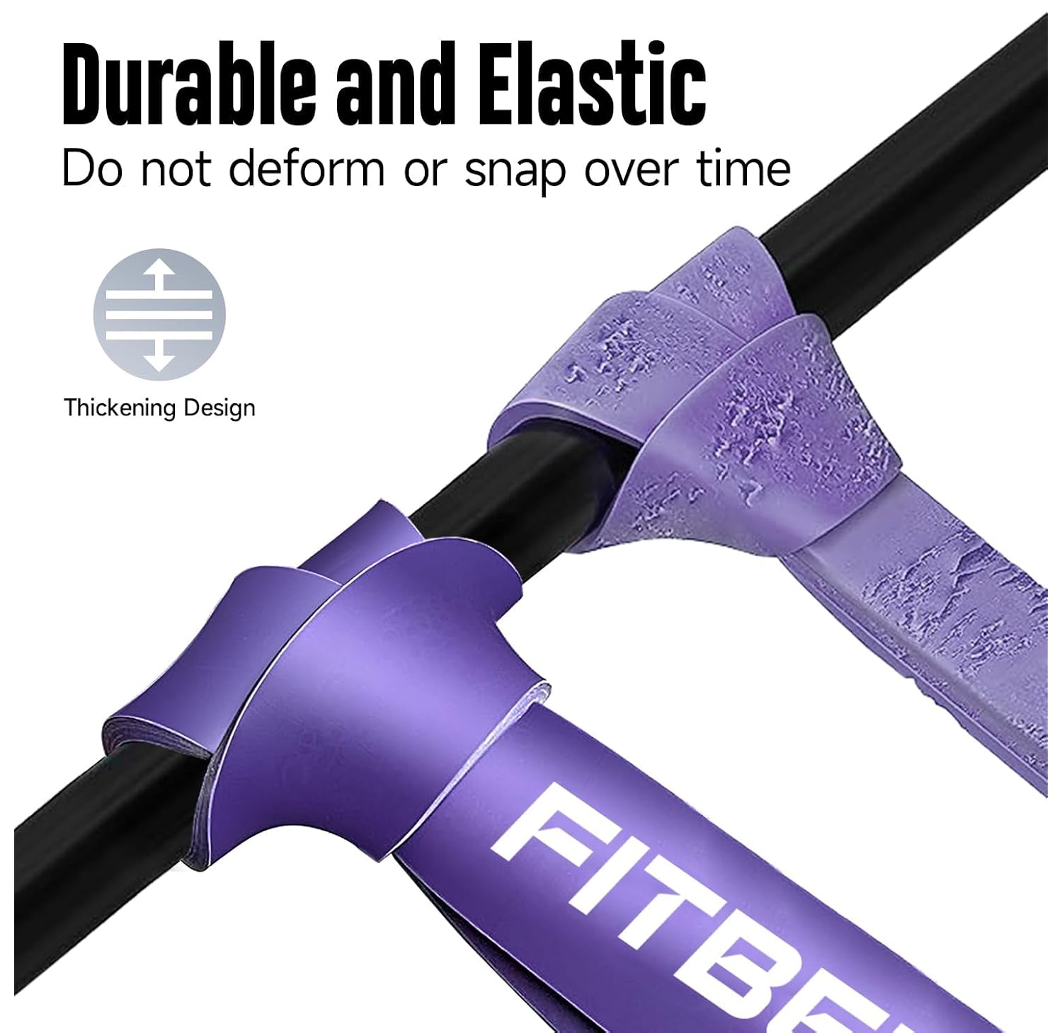 R21212RFFitBeast Pull Up Bands Set - 5 Niveaus Weerstandsband voor Full Body Training, Calisthenics, Yoga en Revalidatie - Duurzaam en Comfortabel - Image 3