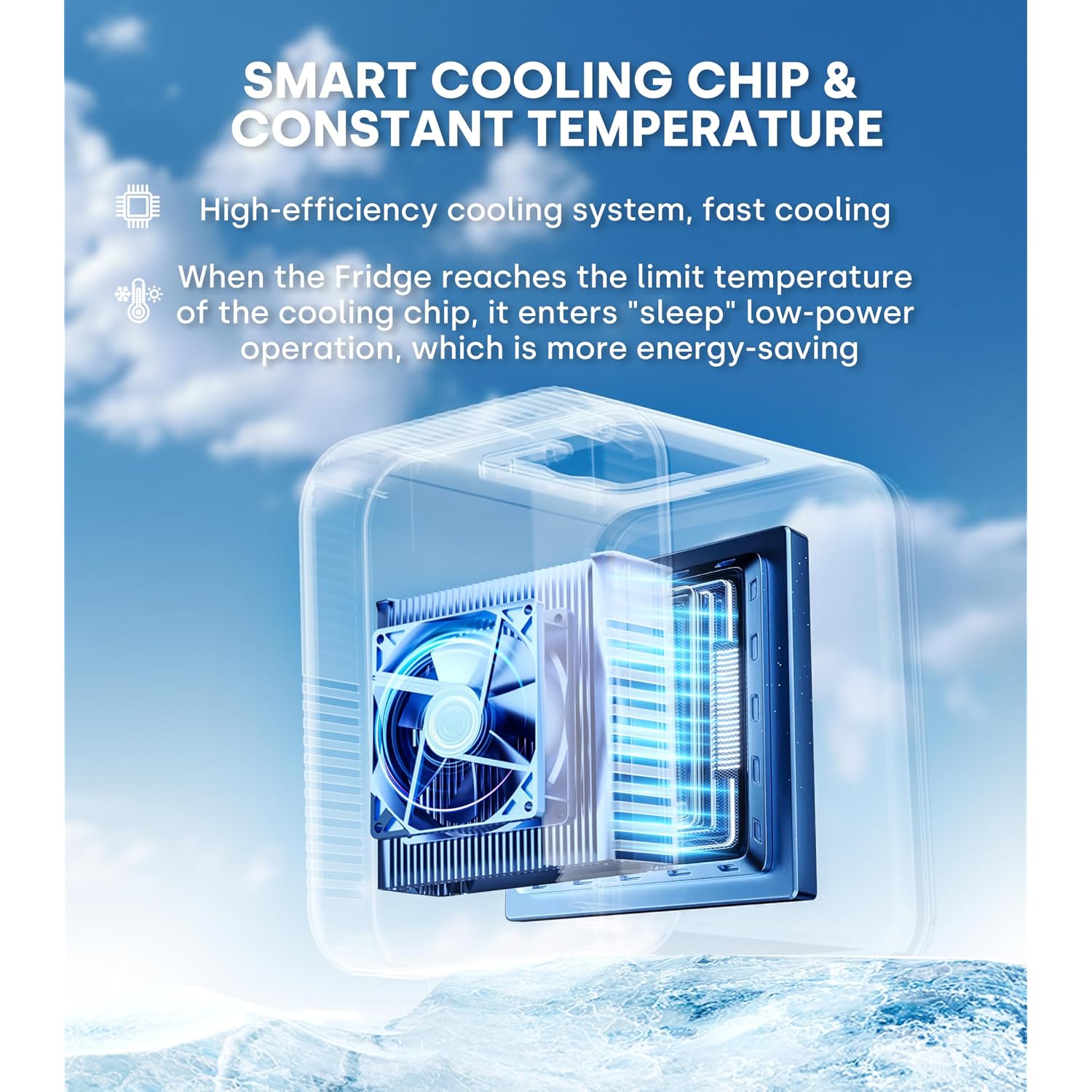 Enventor Mini Fridge 4 Litre 6 Can Portable Cooler and Warmer AC 12