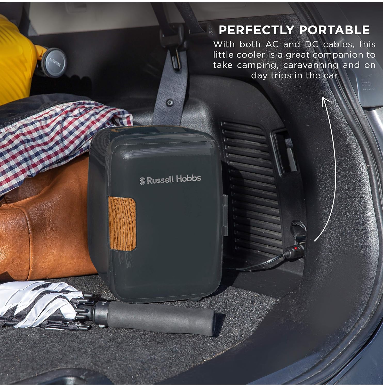 Russell Hobbs RH4CLR1001SCG 4L 6 Can Mini Portable Cooler Warmer for
