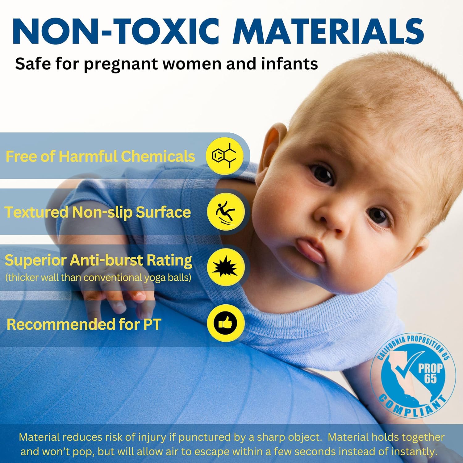 ProBody Pilates Ball Exercise Ball Yoga Ball Multiple Sizes Stability