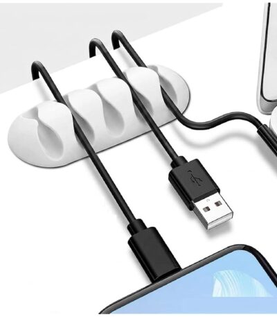 TPR White Cord Organizer 1 Pack Tidy Cables Easily