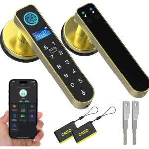 Anweller Smart Door Lock with Display Screen Biometric Fingerprint Do