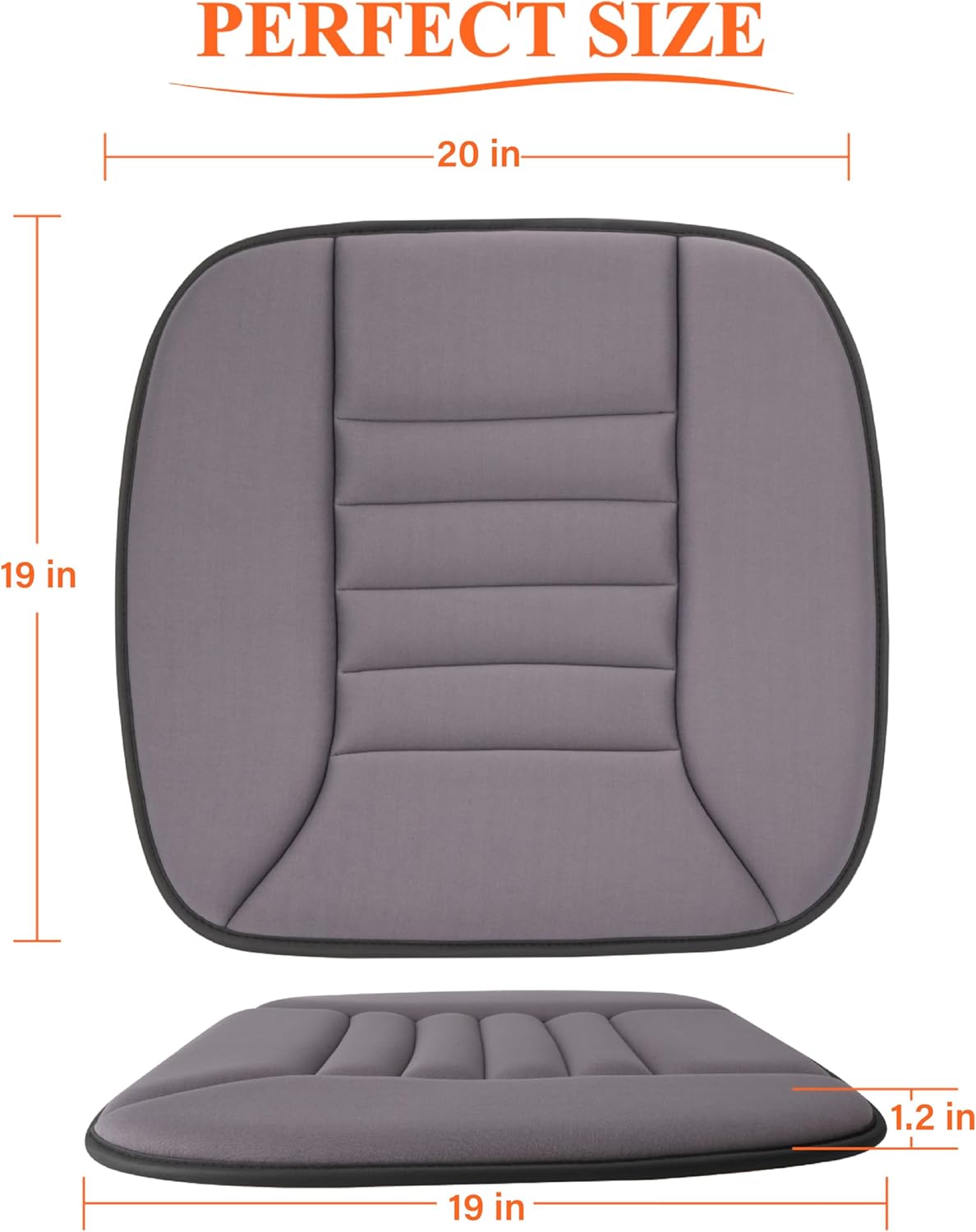 kingphenix Memory Foam Car Seat Cushion for Driving and Office Chair U