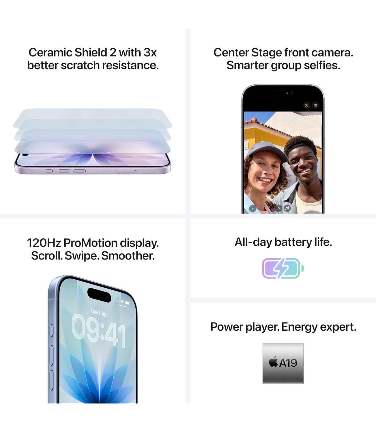 Apple iPhone 17 256 GB 6 3 inch Display with ProMotion A19 Chip Cen