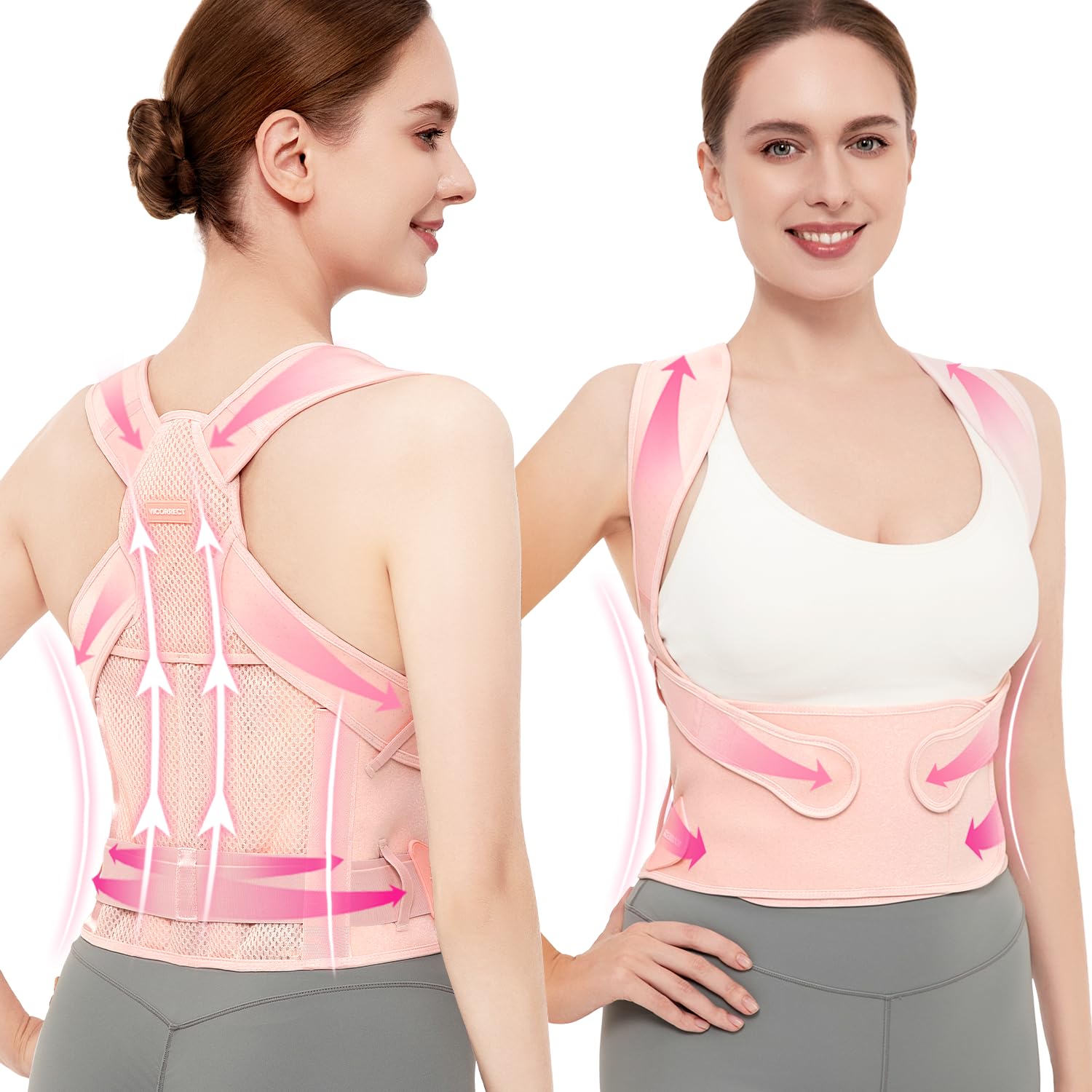 Vicorrect Posture Corrector for Women and Men Back Brace Support Sh