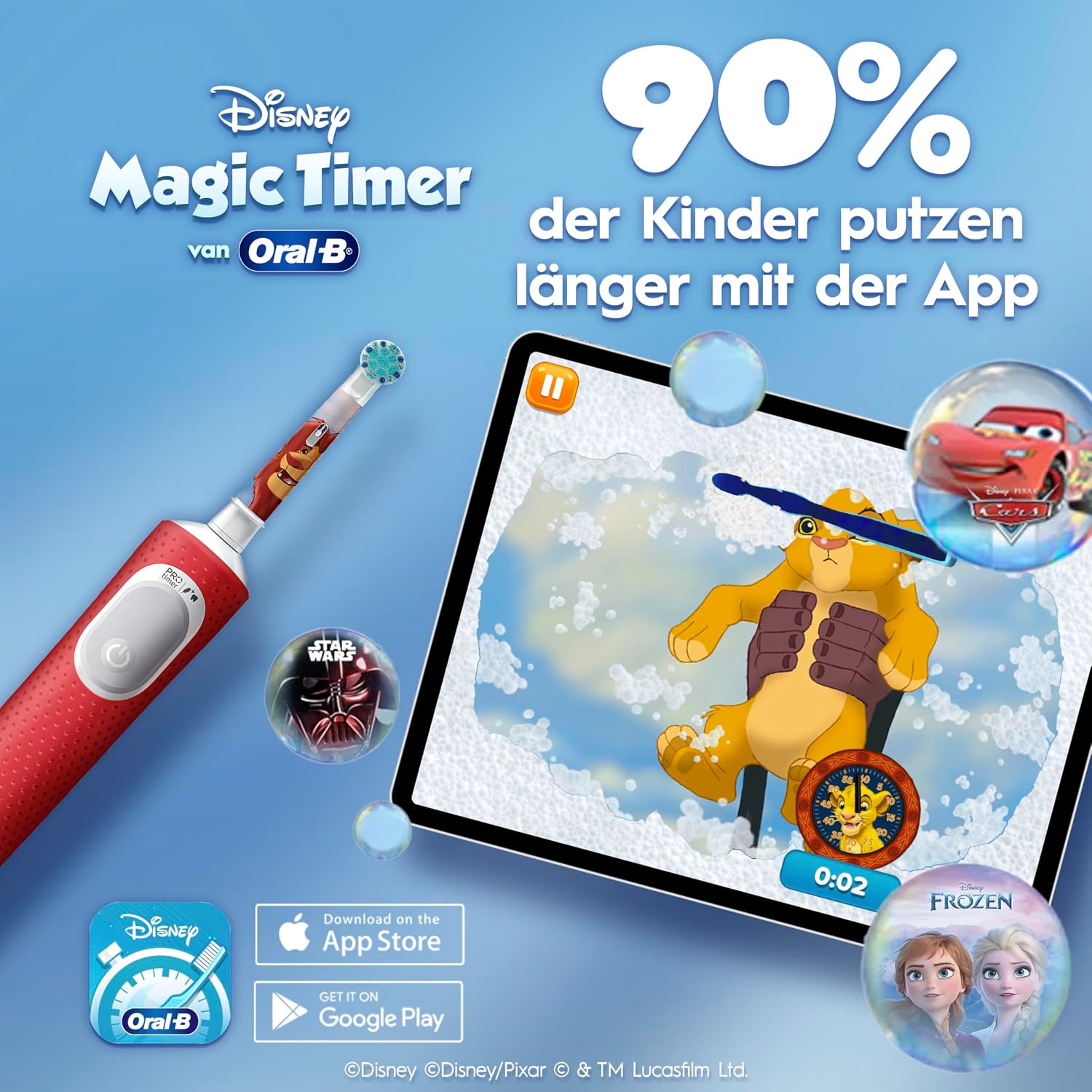 Oral B Sähköhammasharja Pro Kids 3 Simba Parasta Lapsille