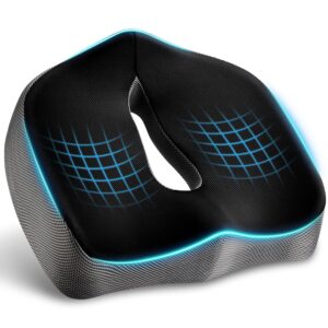 POOTACK Seat Cushion Memory Foam Office Chair Cushion Supportive Sea
