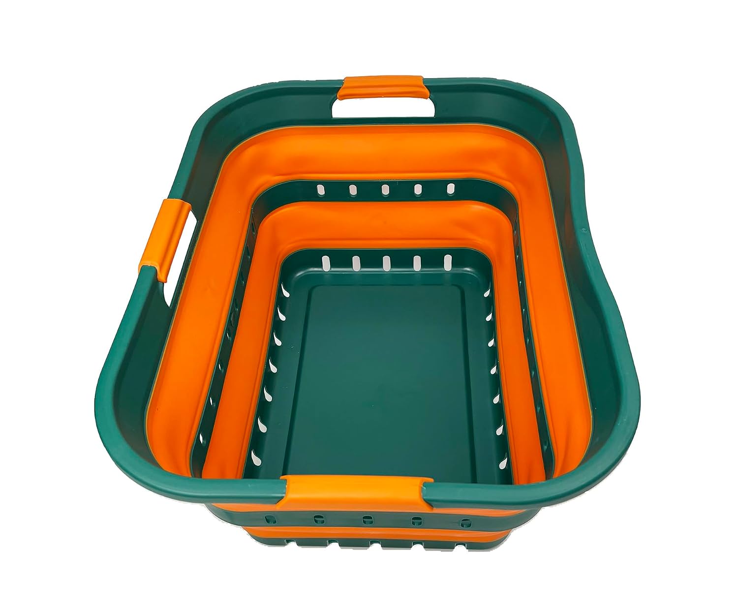 SAMMART 42L Collapsible Plastic Laundry Basket Foldable Pop Up Stora