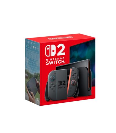Nintendo Switch 2 Standard Edition black console with magnetic Joy Con controllers part of Nintendo Nintendo Systems